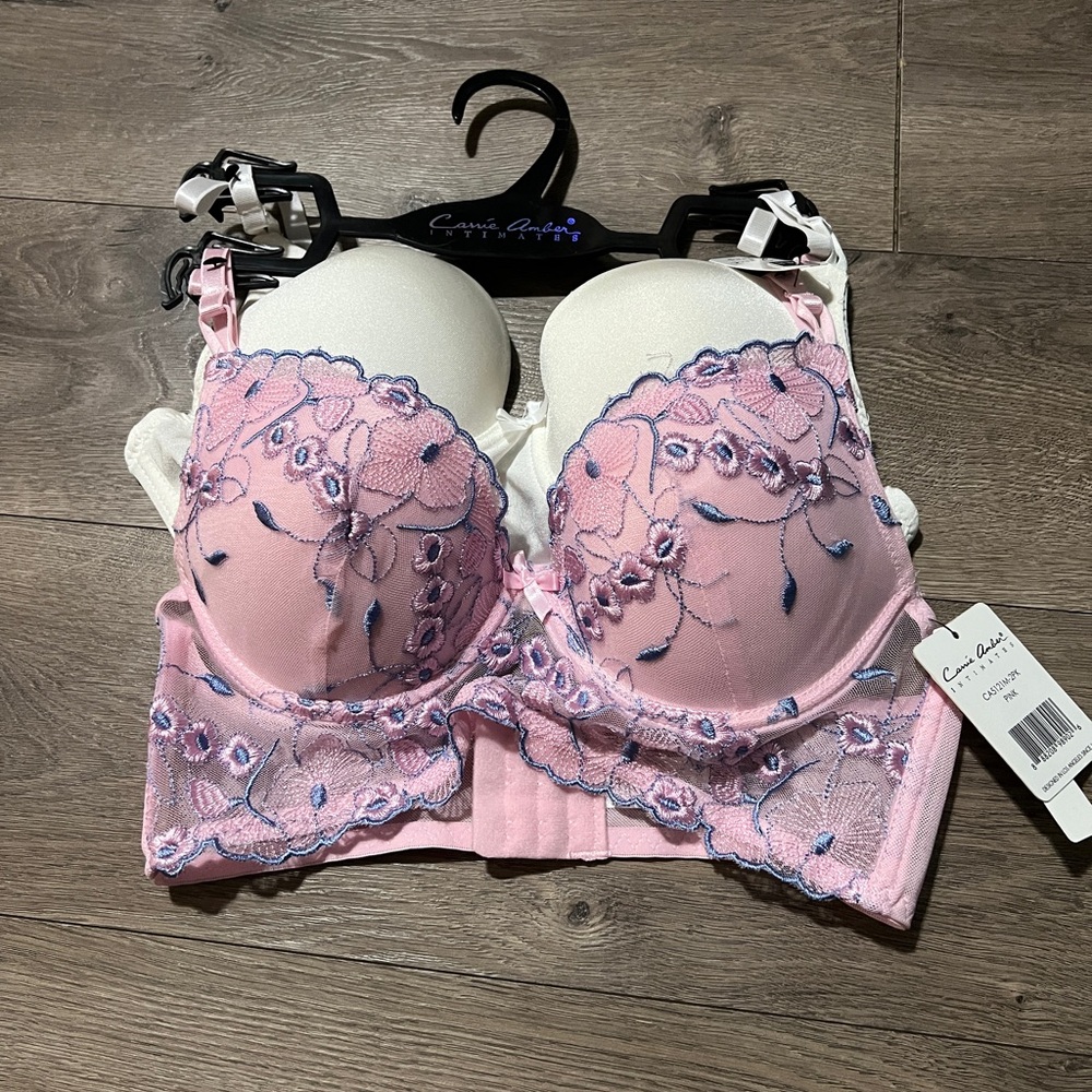 2 Carrie Amber Intimates Bras Size 34B New